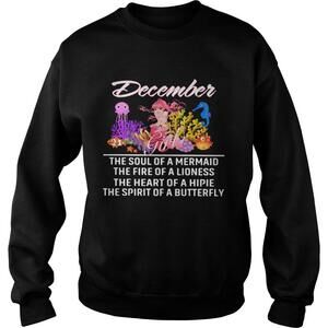 December Girl The Soul Of A Mermaid The Fire Of Sweatshirt
